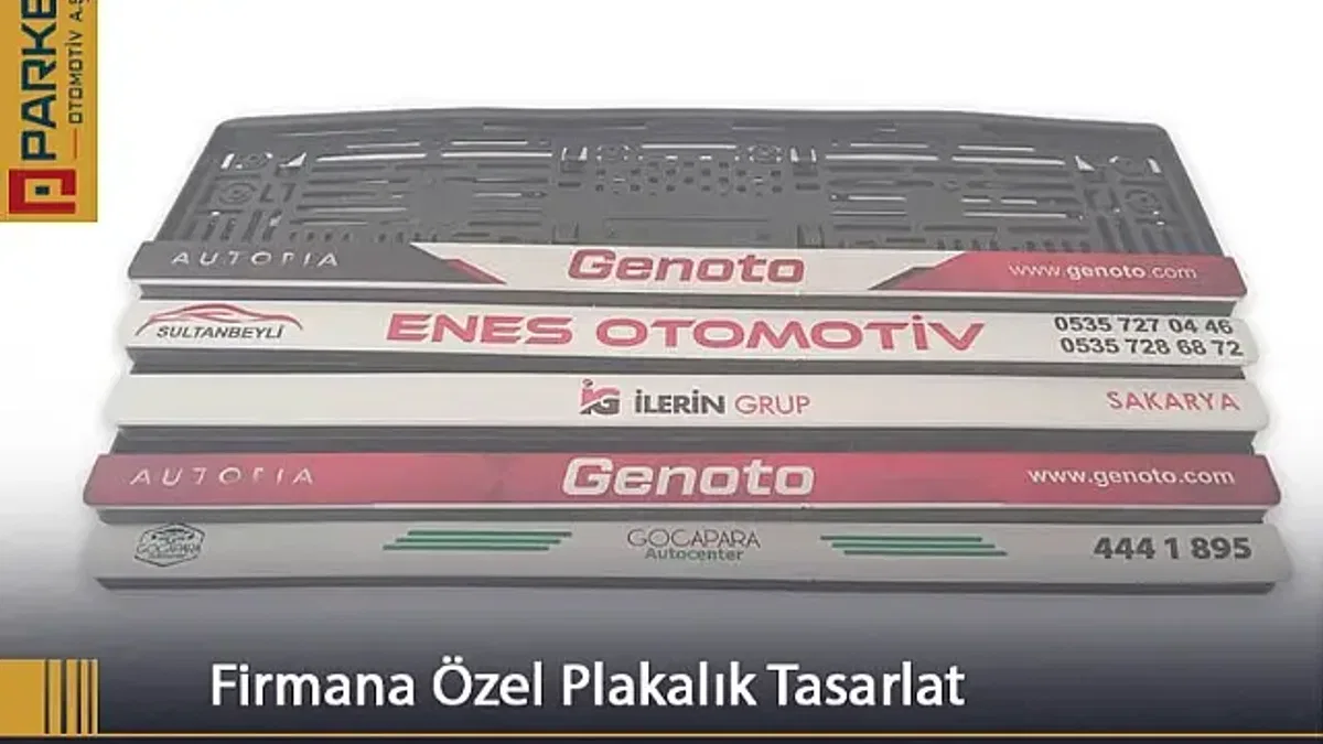 Firmana özel plakalık tasarlat
