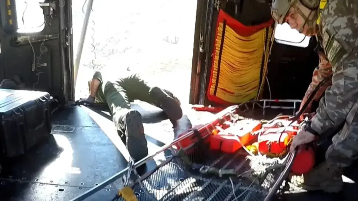 Niğde Aladağlar'da yaralanan vatandaş helikopterle kurtarıldı