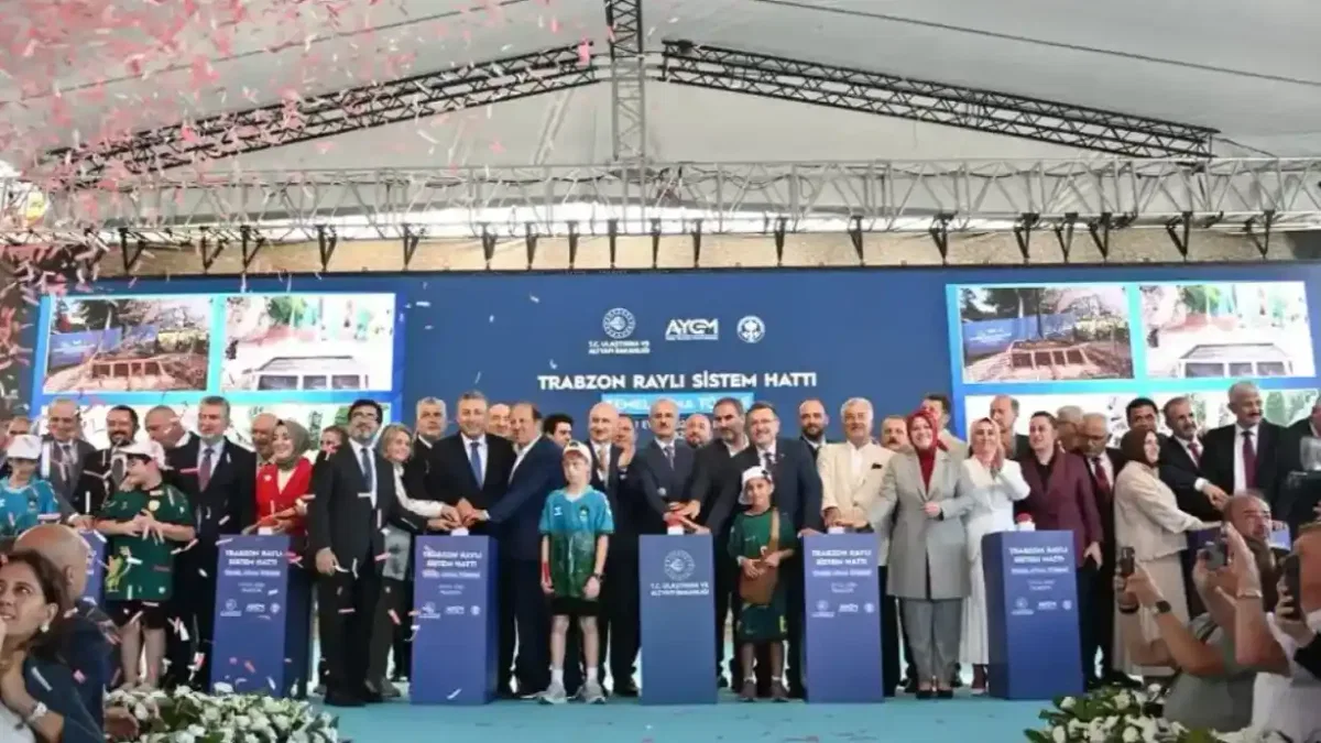 Trabzon'da raylı sistem için butona basıldı!