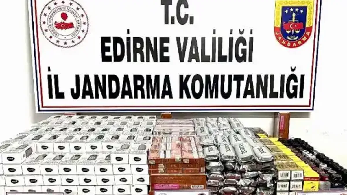 Edirne'de kaçakçılığa büyük darbe