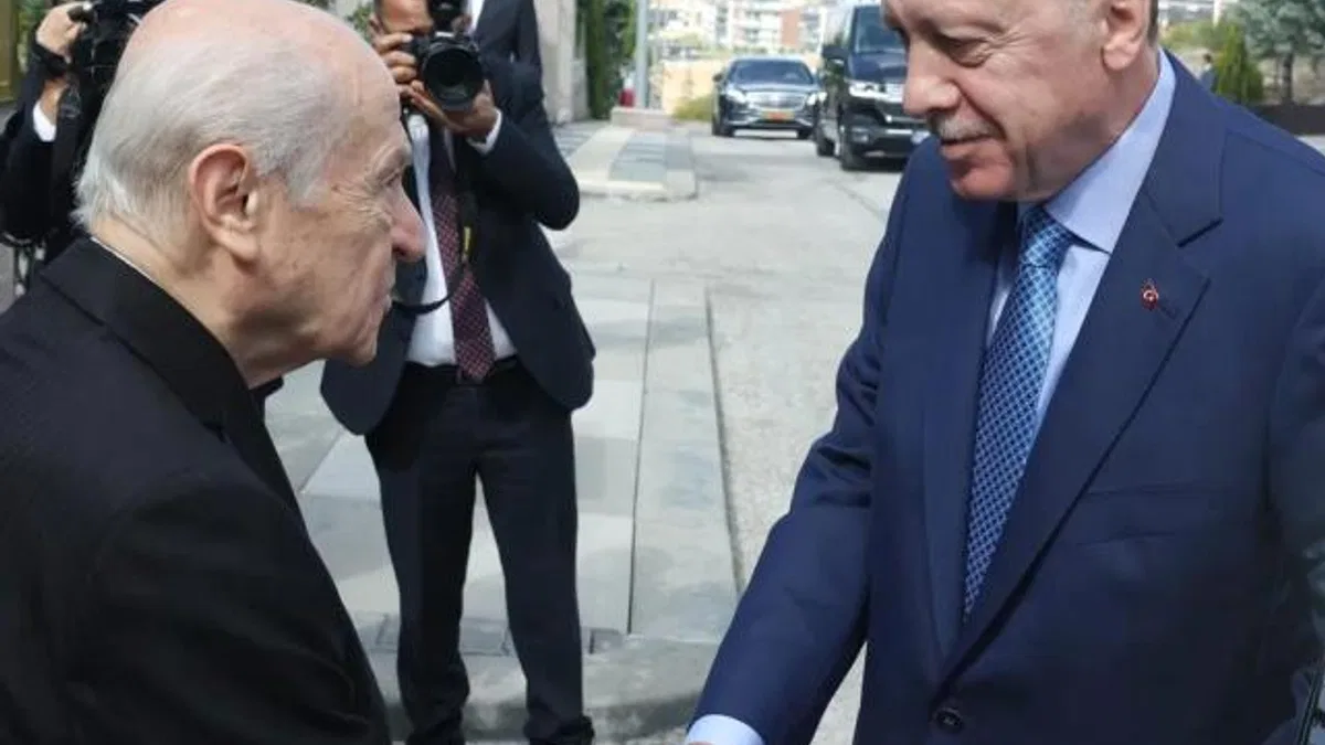 Başkent'te Cumhurbaşkanı Erdoğan Bahçeli'yi ziyaret etti