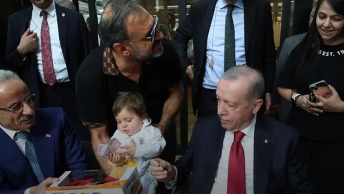Cumhurbaşkanı Erdoğan'dan 'tatlı' sohbet
