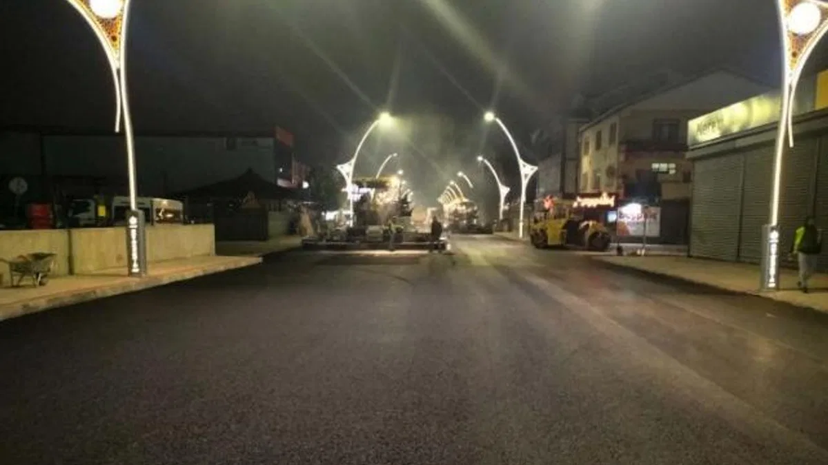 Kocaeli'de Kartepe Menderes Bulvarına yeni üstyapı