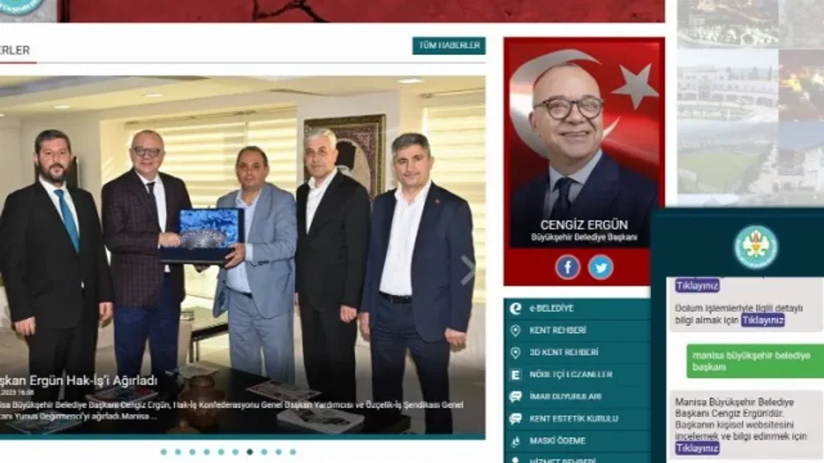Manisa Büyükşehir'in sitesinde 'yapay zeka asistanı' desteği