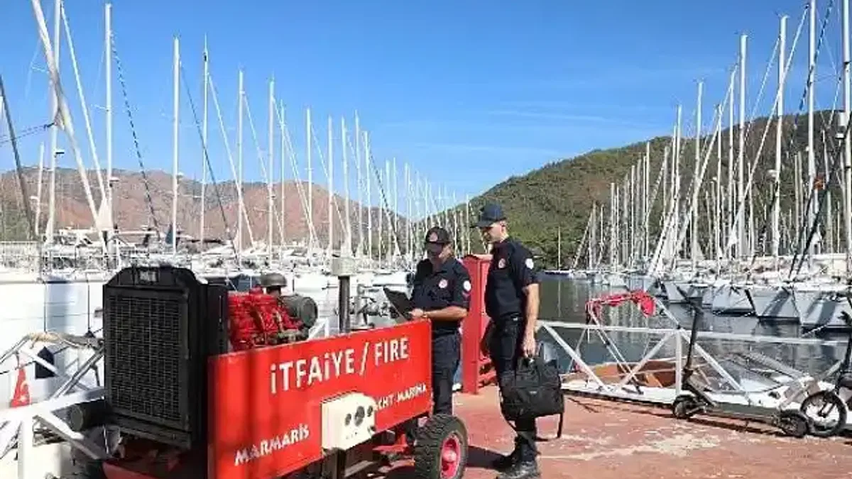 Muğla Büyükşehir Belediyesi İl Genelinde Kıyı Tesislerinde Kapsamlı Yangın Denetimi Gerçekleştirdi