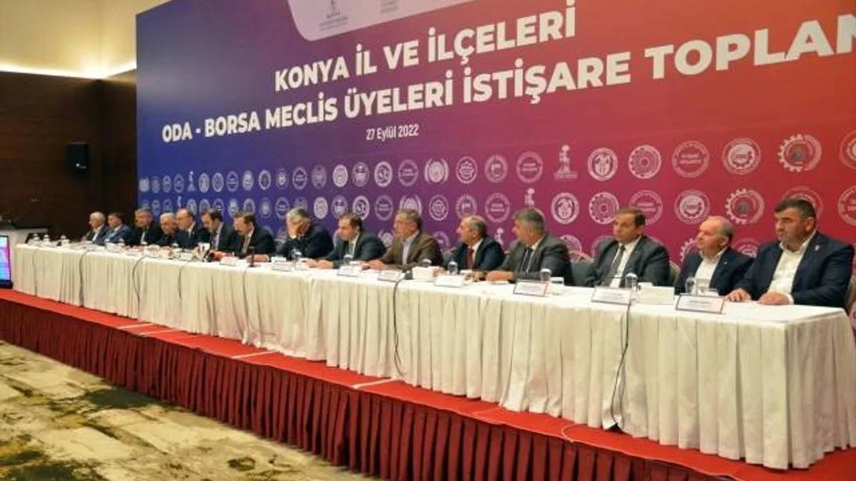 TOBB Başkanı Hisarcıklıoğlu, Konya'da istişare toplantısında konuştu: