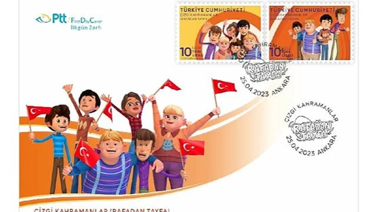 PTT AŞ tarafından "Çizgi Kahramanlar (Rafadan Tayfa)" konulu anma pulu
