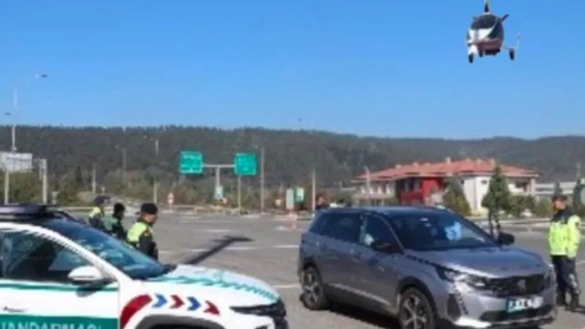 Düzce'de çaykopter destekli denetim