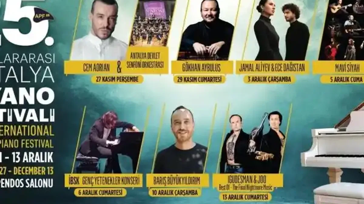Antalya’nın Çeyrek Asra Ulaşan Piyano Festivali Başlıyor