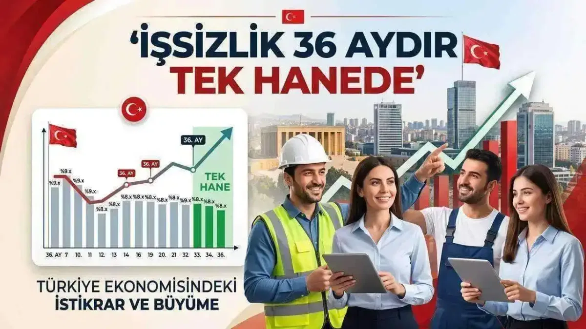 Cevdet Yılmaz: İşsizlik 36 aydır tek hanede