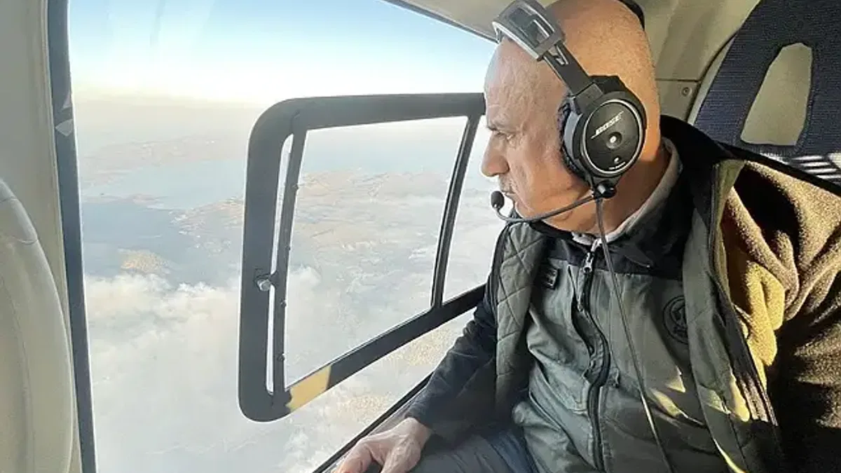 Bakanlar yangın bölgesinde