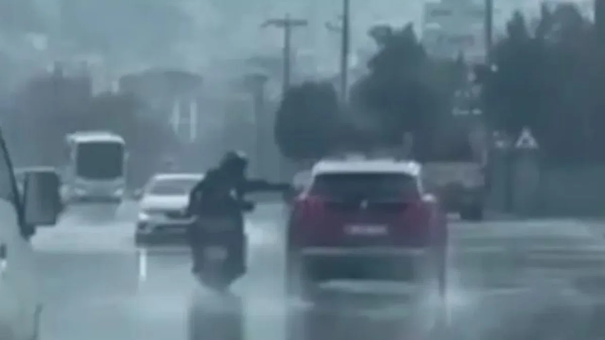 Denizli'de tehlikeli motosiklet sürüşü cezasız kalmadı!