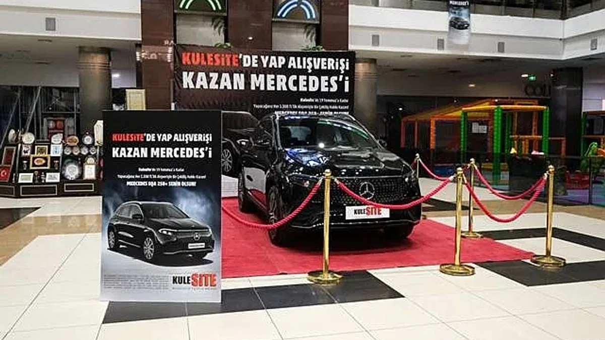 Konya Kulesite’de 'Yap Alışverişi Kazan Mercedes’i
