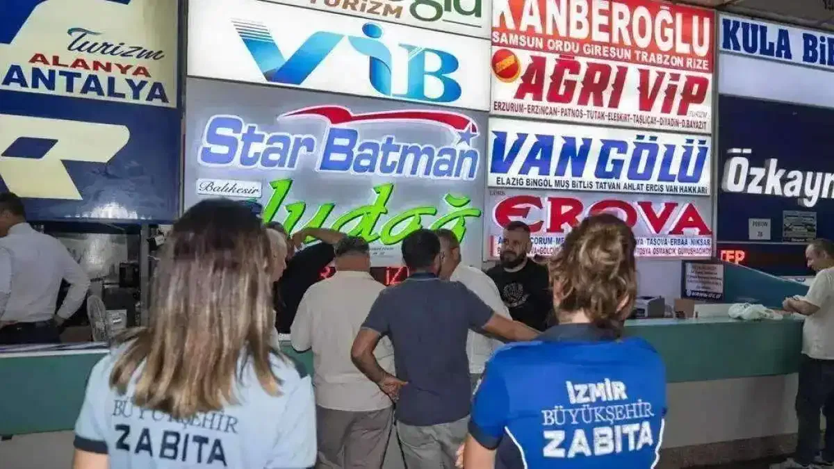 İzmir Otogarı'nda işgale haciz