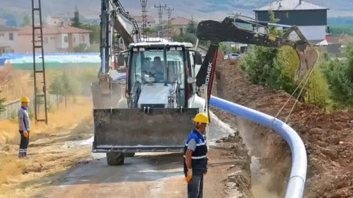 Malatya Doğanşehir'e 2 bin 500 metre içme suyu hattı
