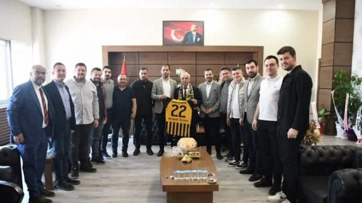 Keşanspor yönetiminden Mehmet Özcan'a ziyaret