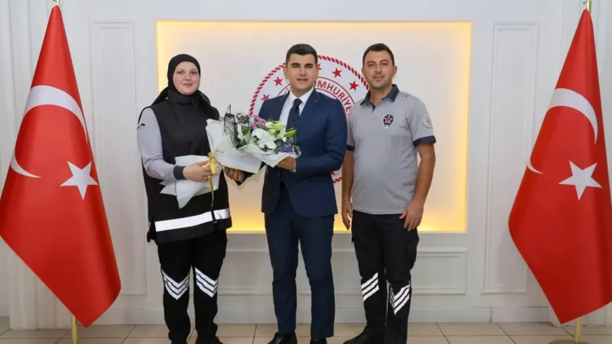 Artvin Vali Vekili Erdoğan’a özel güvenlik haftası ziyareti