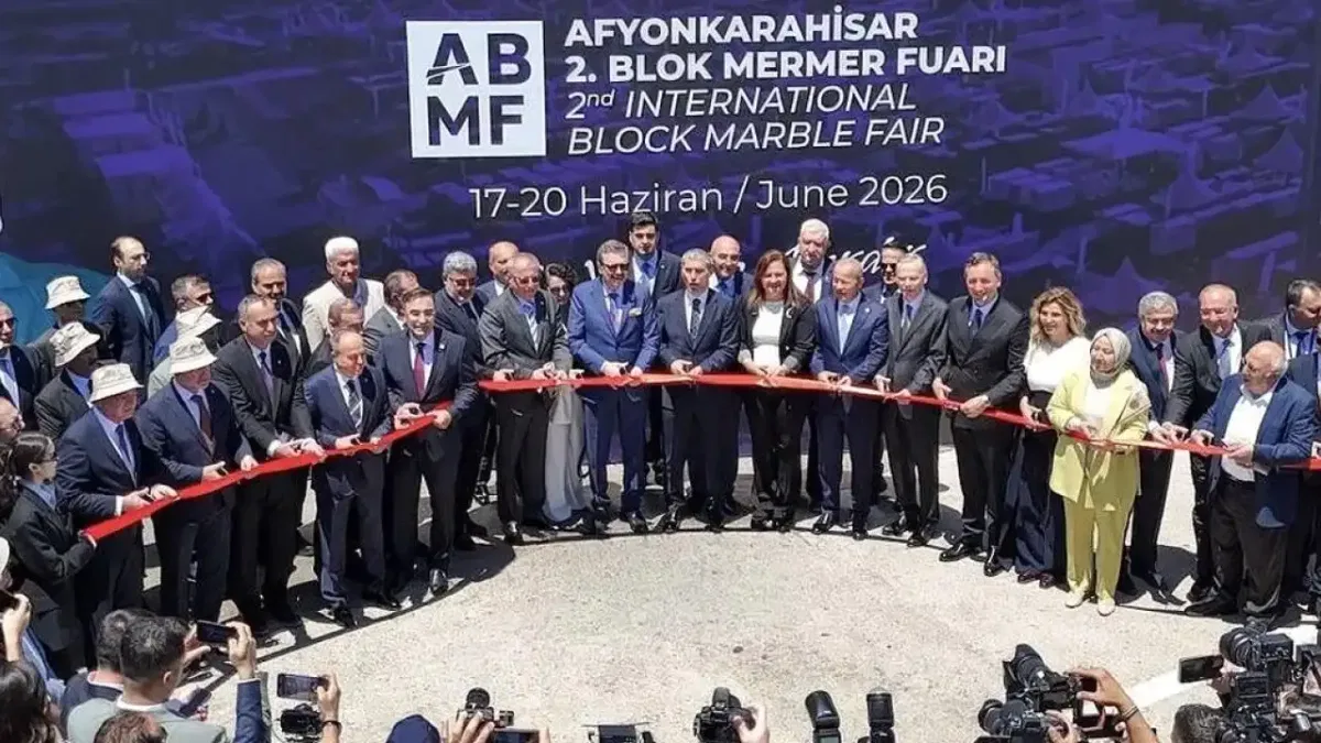 Afyonkarahisar Blok Mermer Fuarı kapılarını açtı... 183 yabancı alıcı Türkiye'de