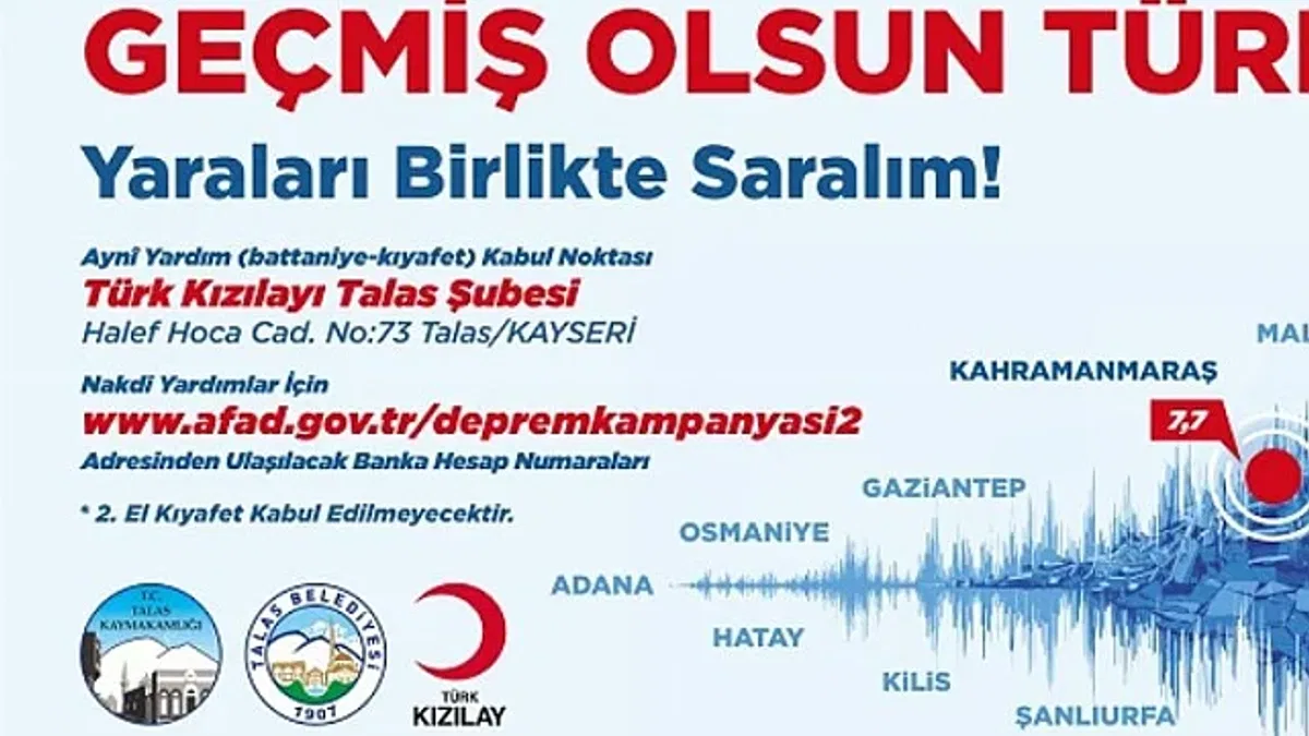 Kayseri Talas 'yaraları birlikte sarıyor'