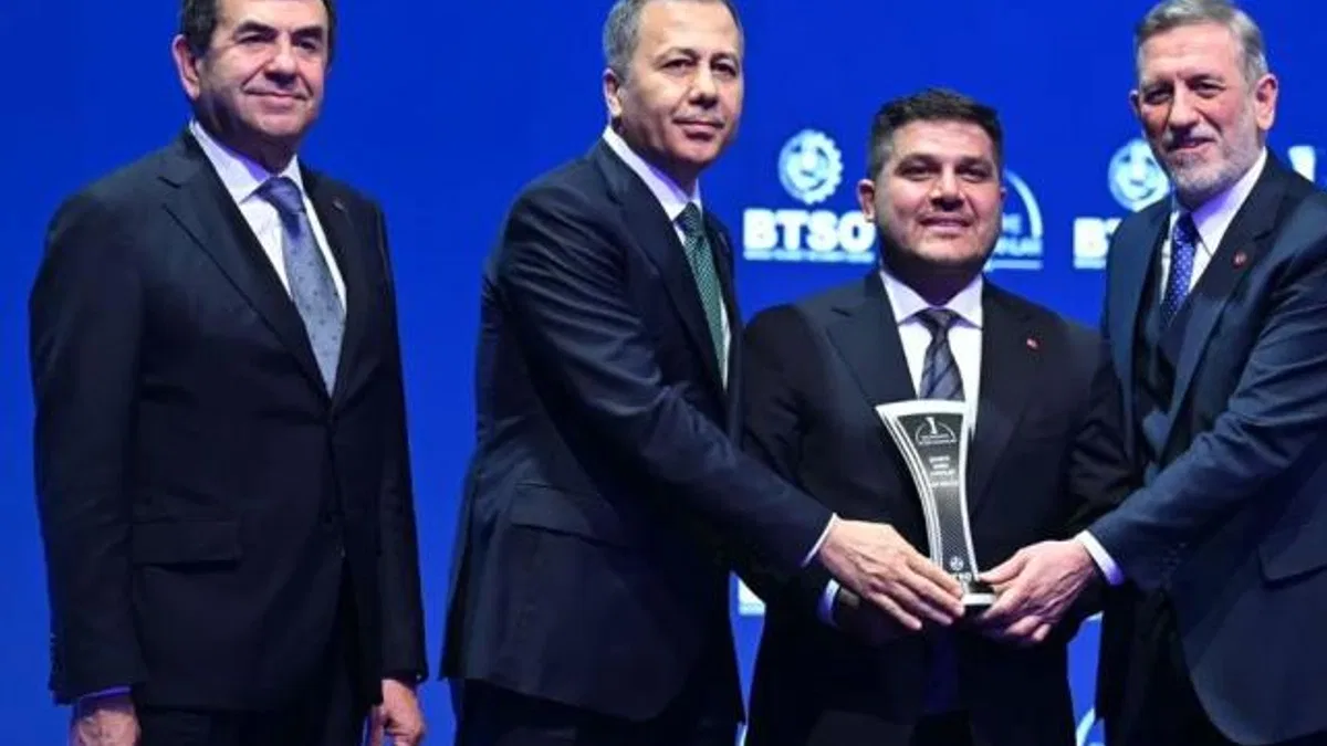 BTSO'dan ART Recycle'a yeşil çevre ve sürdürülebilirlik ödülü