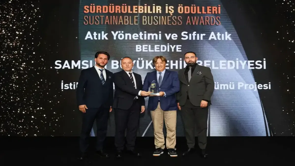 Samsun'un çevreci dönüşüm hamlesi ulusal ödülle taçlandı