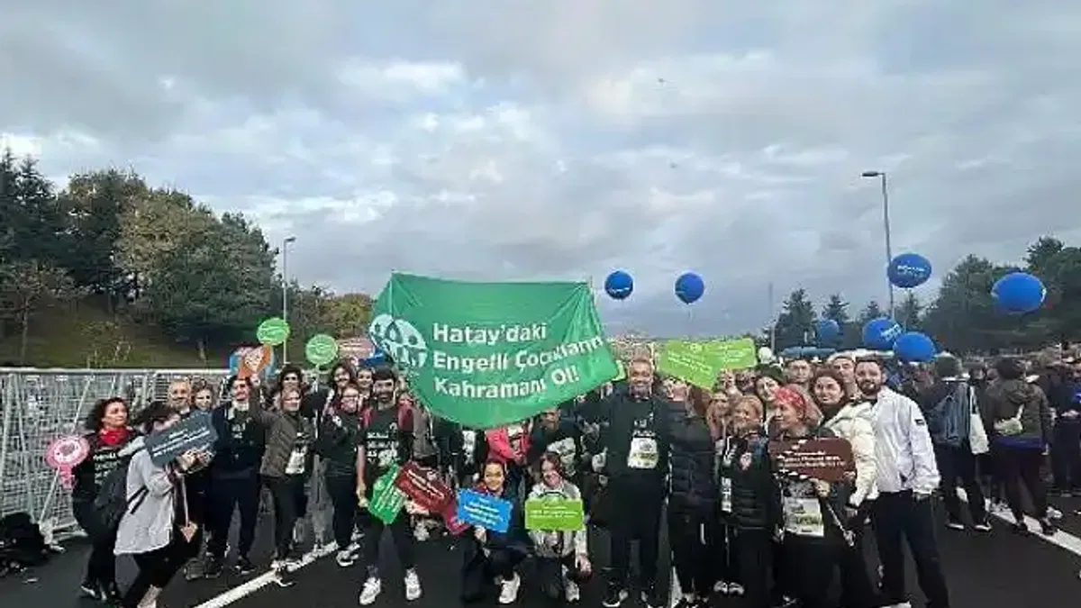 Gönüllü Koşucular Hatay'daki Engelli Çocukların Kahramanı Oldu