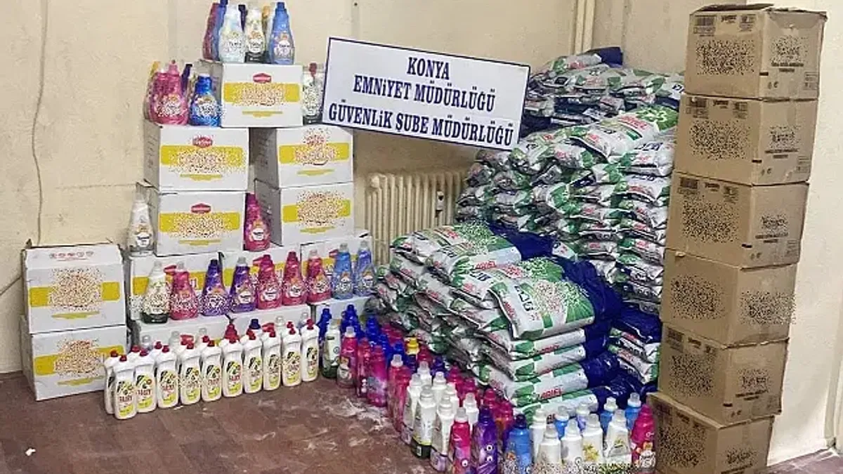 Konya'da 'Sahte Deterjan' Operasyonu