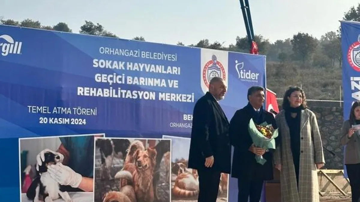 Bursa Orhangazi'de 'Sokak Hayvanları Rehabilitasyonu' için temel atıldı