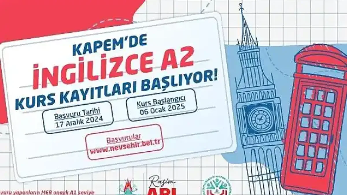 KAPEM'de İngilizce A2 Kursu İçin Kayıtlar Başlıyor
