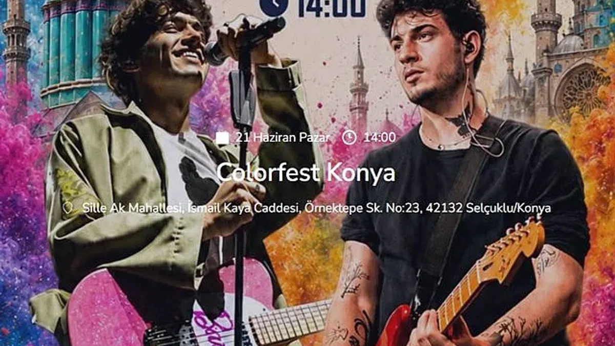 Konya’da Renklerin ve Müziğin Buluşacağı Dev Festival İçin Geri Sayım Başladı: Colorfest Büyük İlgi Görüyor