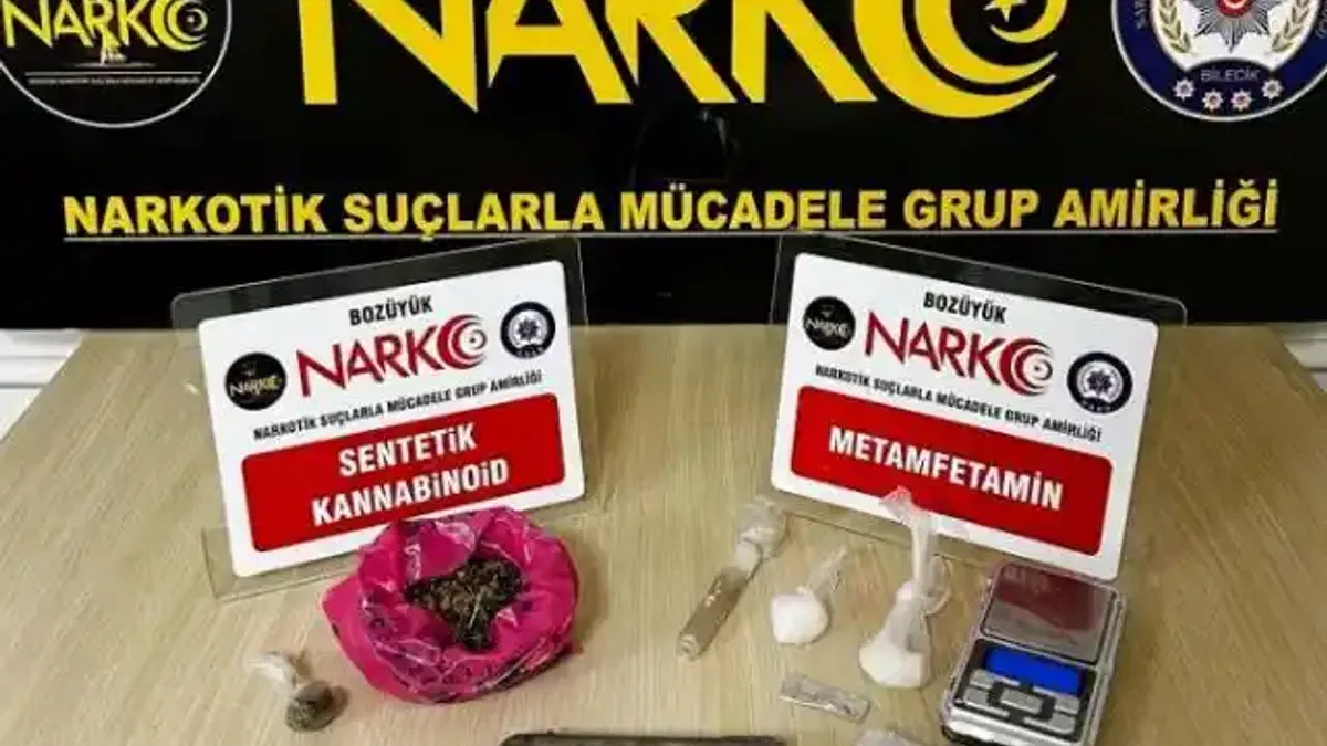 Bozüyük'te uyuşturucuyla mücadelede 2 tutuklama