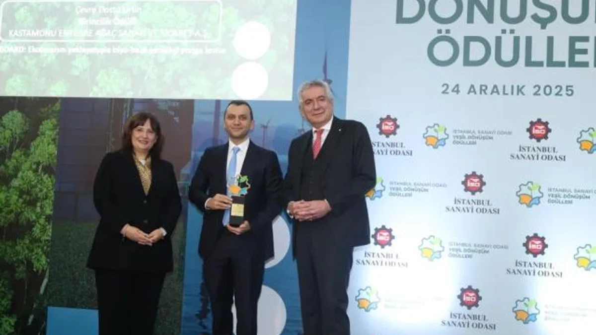 Kastamonu Entegre’ye İSO Yeşil Dönüşüm Ödülü