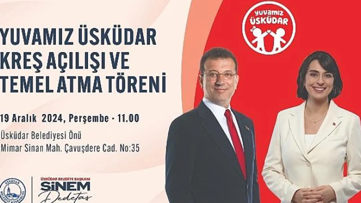 Ekrem İmamoğlu Katılımıyla Yuvamız Üsküdar Kreş Açılışı ve Temel Atma Töreni