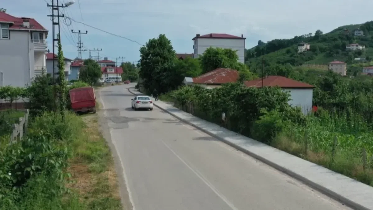 Ordu Kayabaşına modern kaldırım