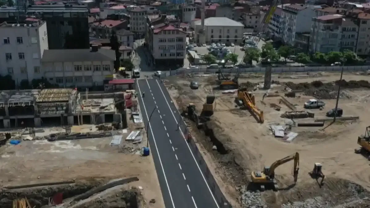 Ordu'da Millet Düzü’nde ilk asfalt serildi