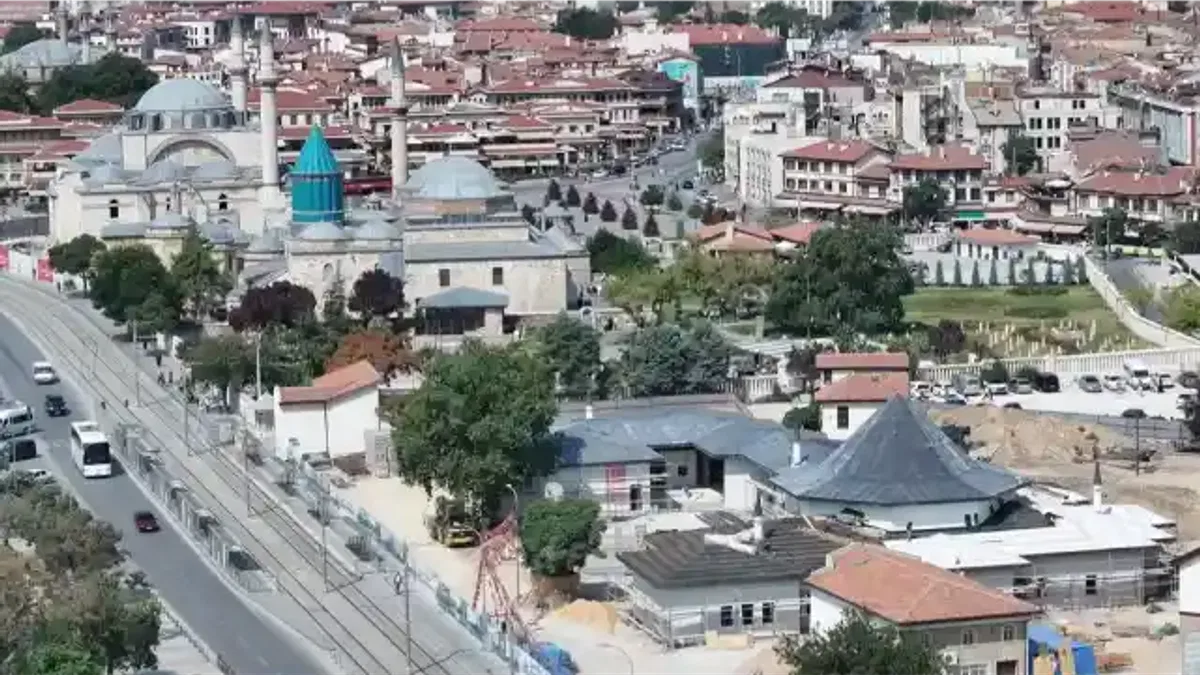 Konya'da Mevlevi Dergahı inşaatı yüzde 50 tamamlandı