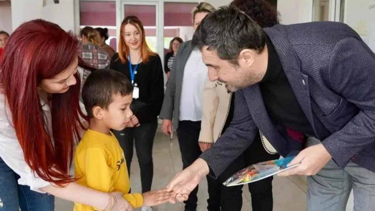 Muğla Ortaca'da özel öğrencilerle erken bayramlaşma