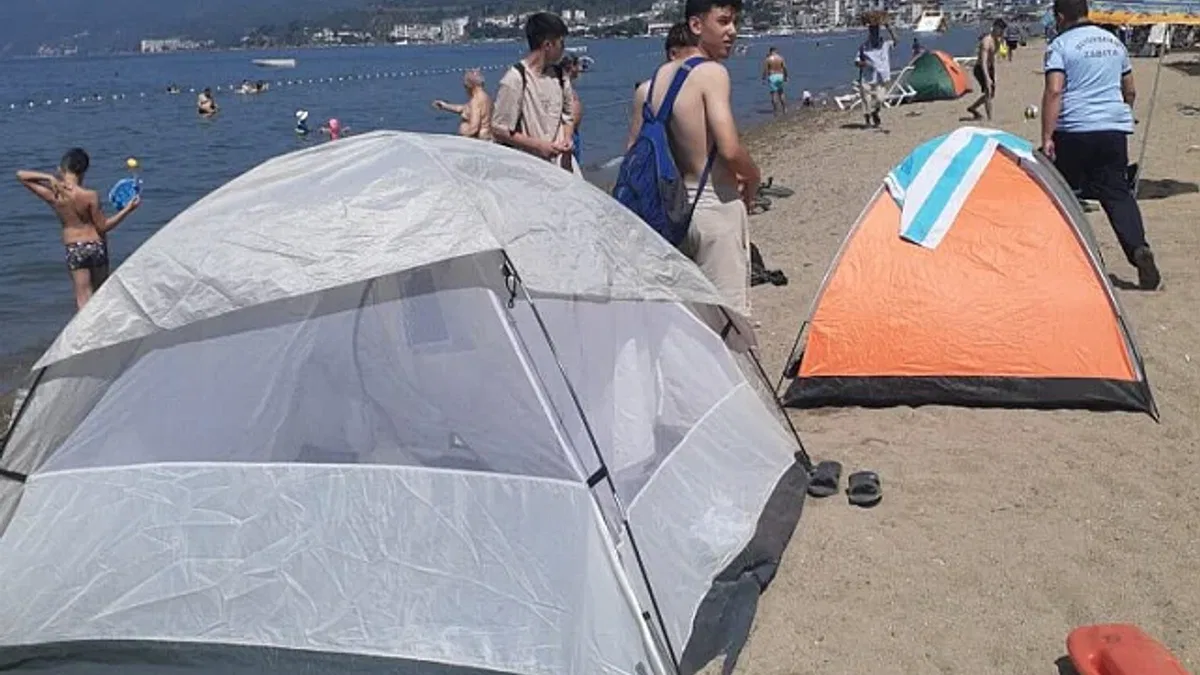 Bursa Büyükşehir Zabıtası'ndan çadır operasyonu