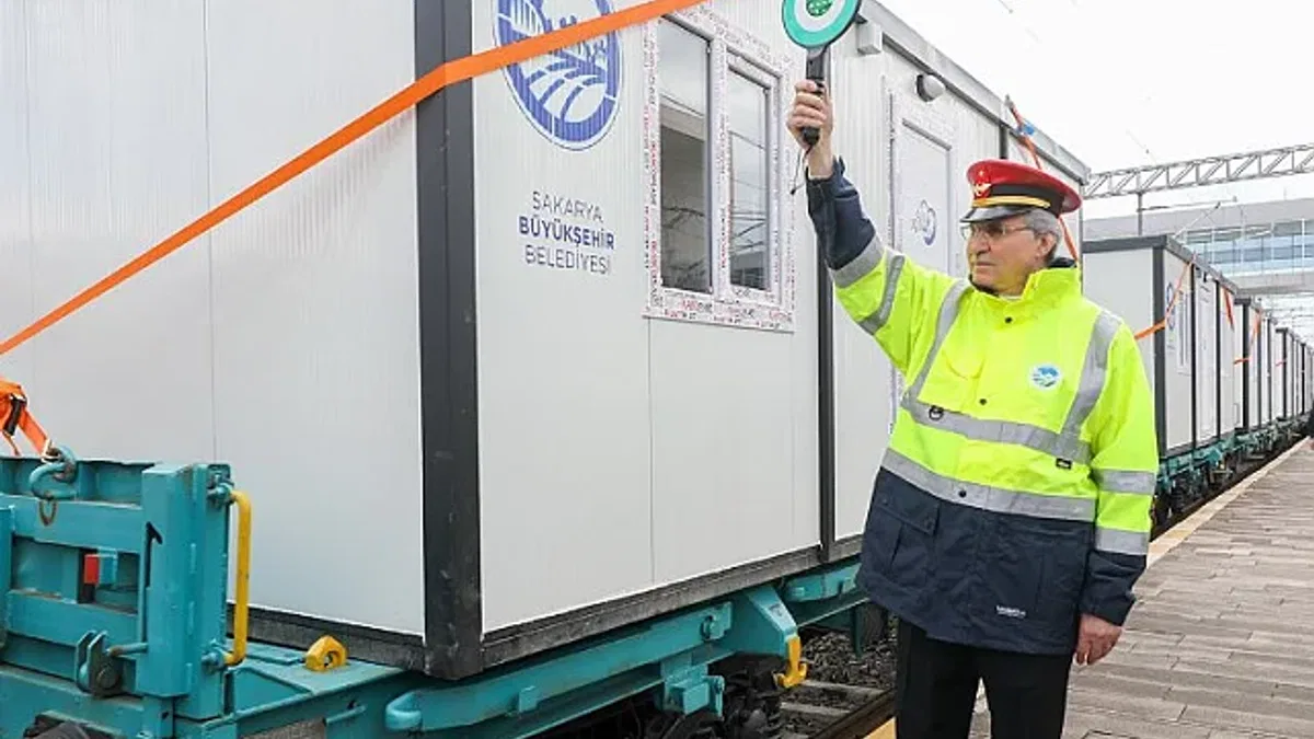 Sakarya'dan konteynerler demiryolundan uğurlandı