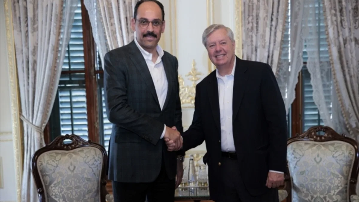 Cumhurbaşkanlığı Sözcüsü Kalın, ABD'li Senatör Graham ile görüştü