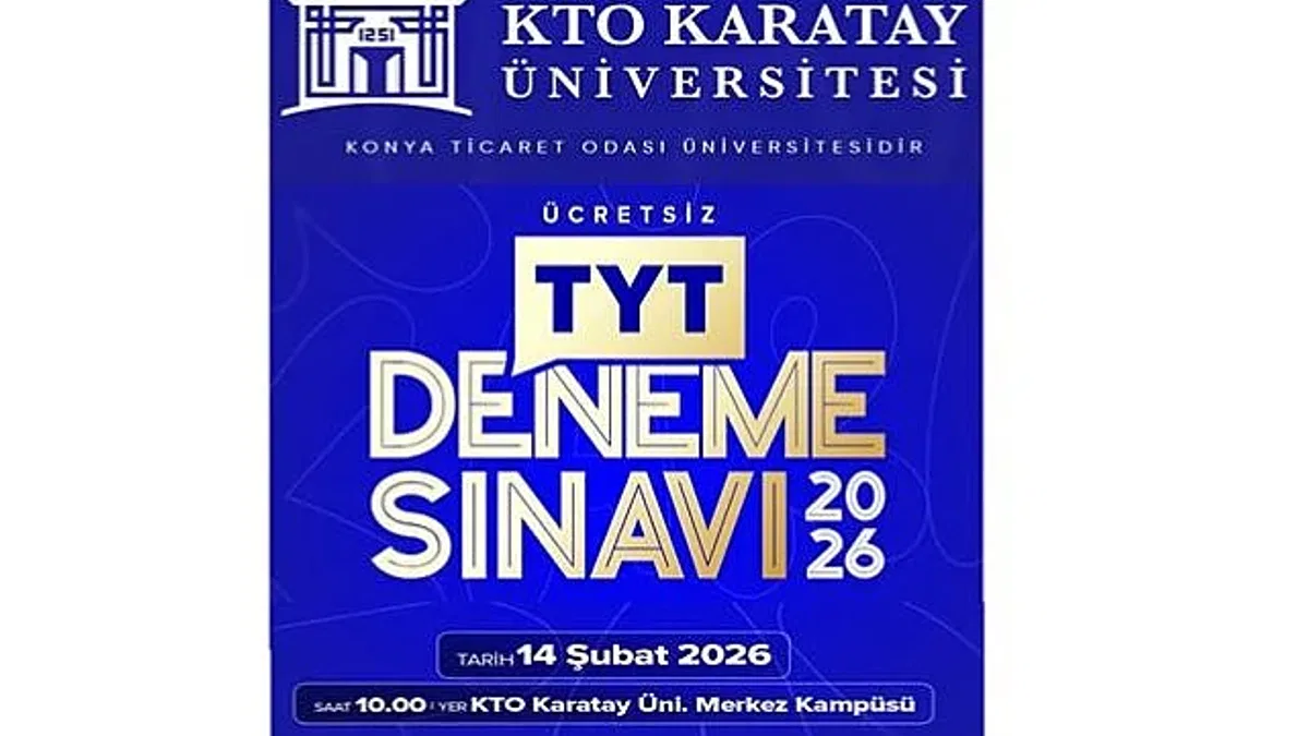 KTO Karatay'da ücretsiz ve ödüllü TYT deneme sınavı için başvurular devam ediyor