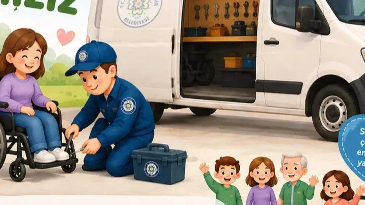 Muğla’da engellilere mobil tekerlekli sandalye tamir hizmeti