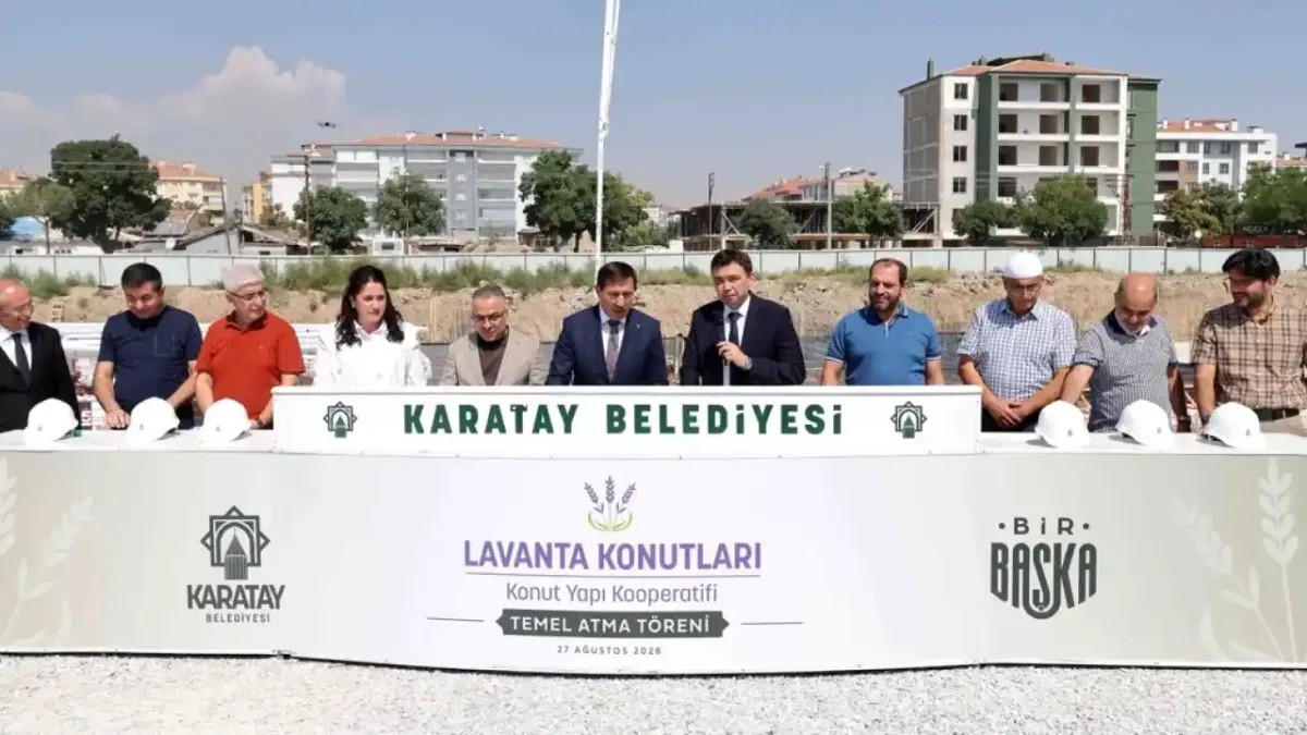 Karatay Lavanta Konutları'nda temeller atıldı