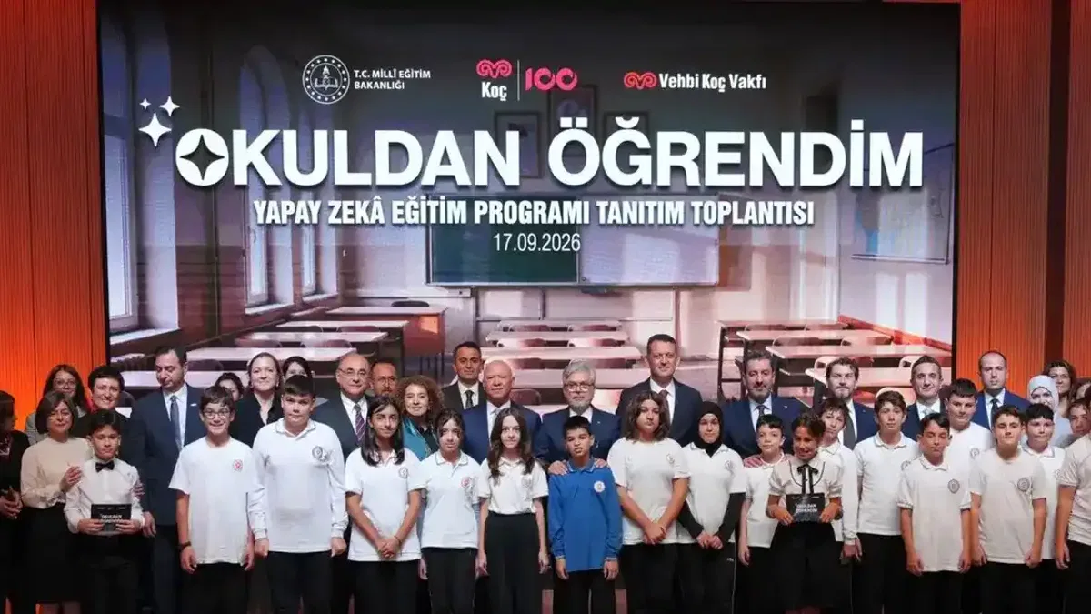 Ortaokul öğrencileri için 'yapay zekâ eğitim programı' tanıtıldı