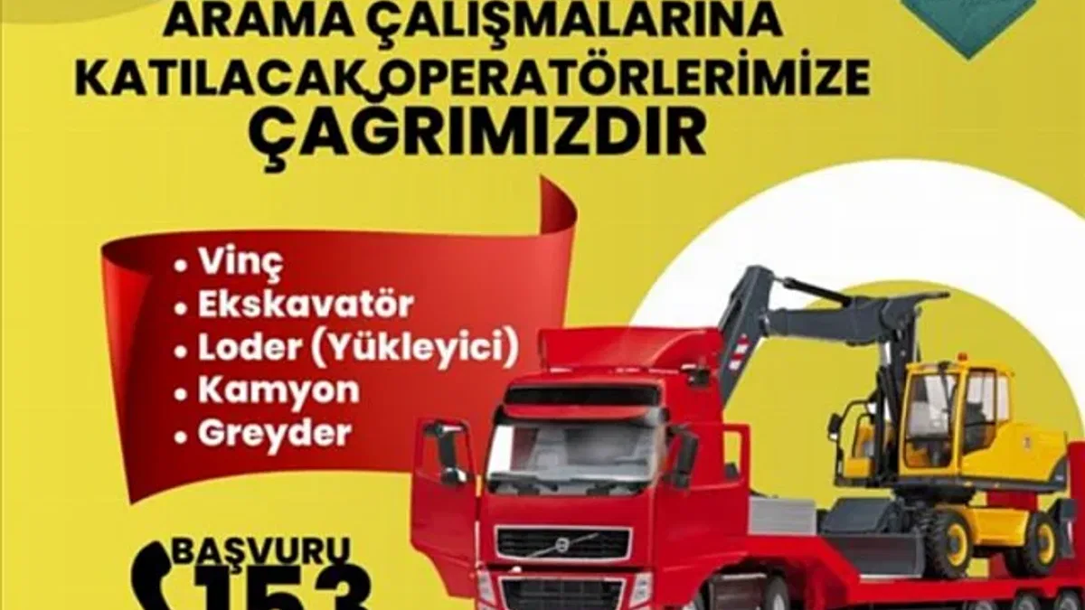 Bursa İnegöl'den operatör ve iş makinesi sahiplerine yardım çağrısı