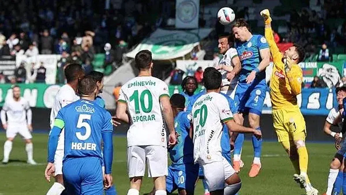 Çaykur Rizespor 3-1 Corendon Alanyaspor (Maç Sonucu)