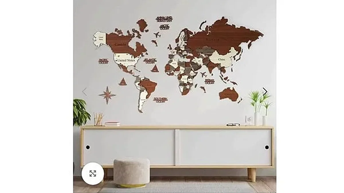 Dekoratif 3D Harita Modelleri
