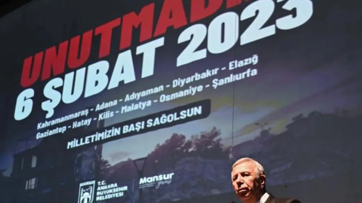 6 Şubat depremleri Ankara’da anıldı