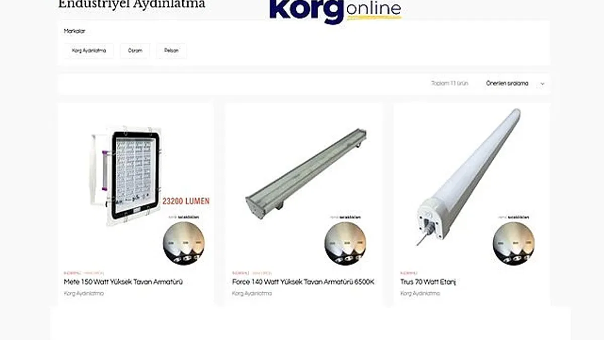 Endüstriyel Aydınlatma: Fabrika, Depo ve Lojistik Tesisler İçin Verimlilik ve Güvenlik Odaklı Çözümler