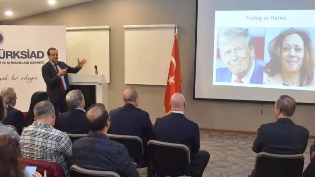 BALKANTÜRKSİAD ekonomist Murat Sağman'ı ağırladı